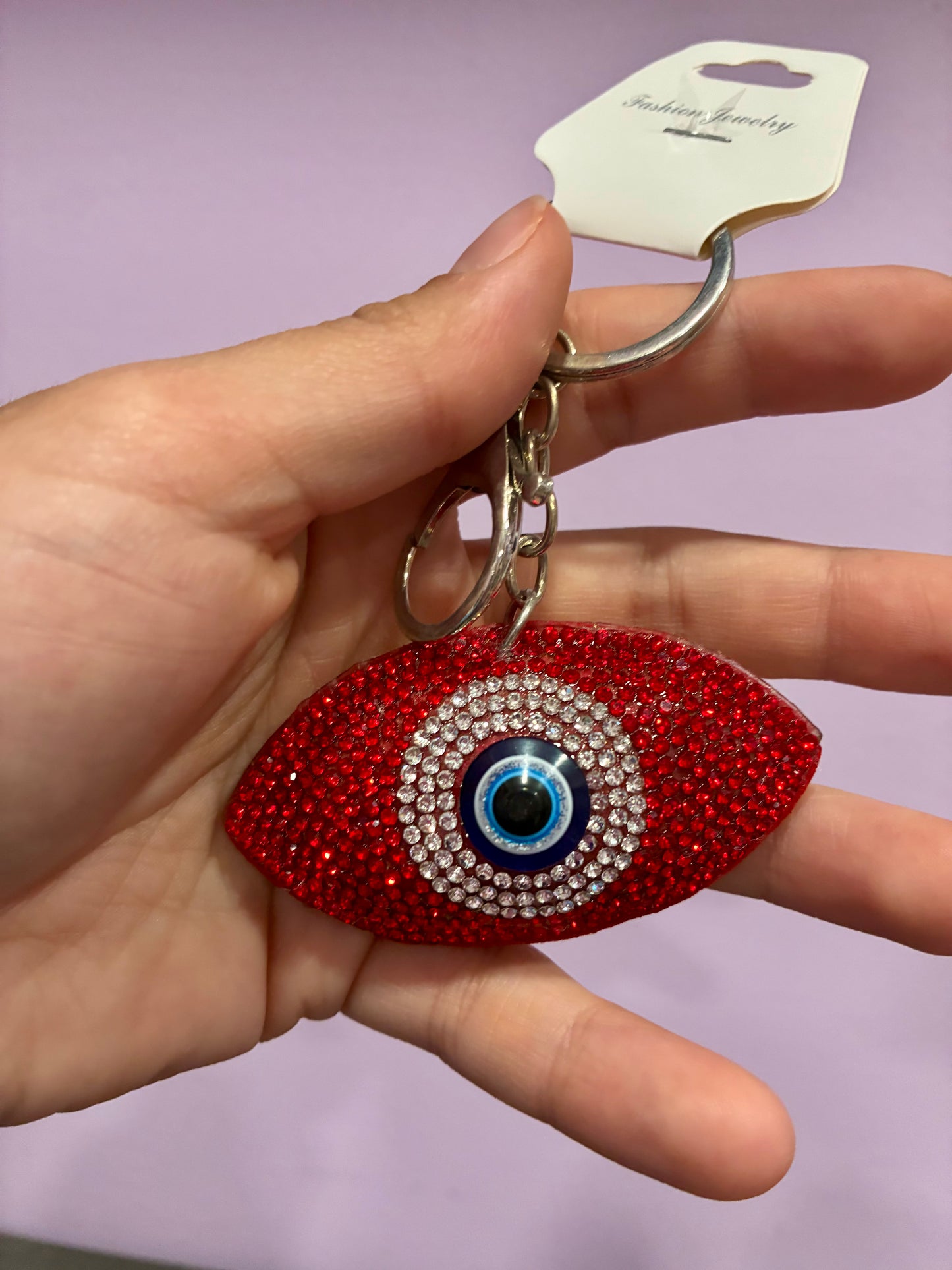 Bejeweled Evil Eye Key Chain