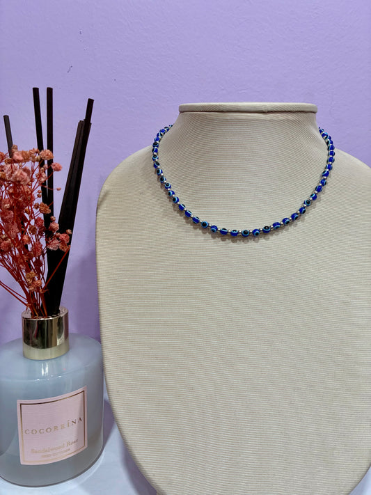 Blue Evil Eye Choker