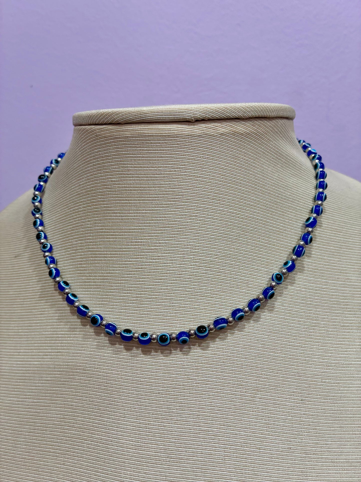 Blue Evil Eye Choker
