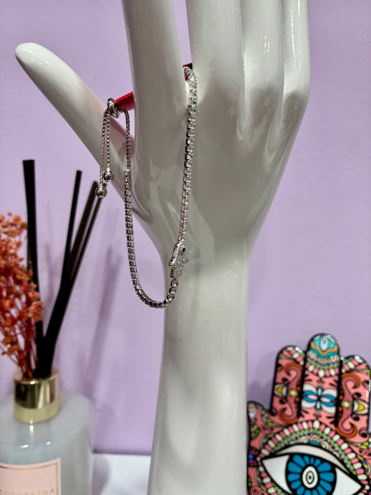 Hamsa Hand Adjustable Tennis Bracelet