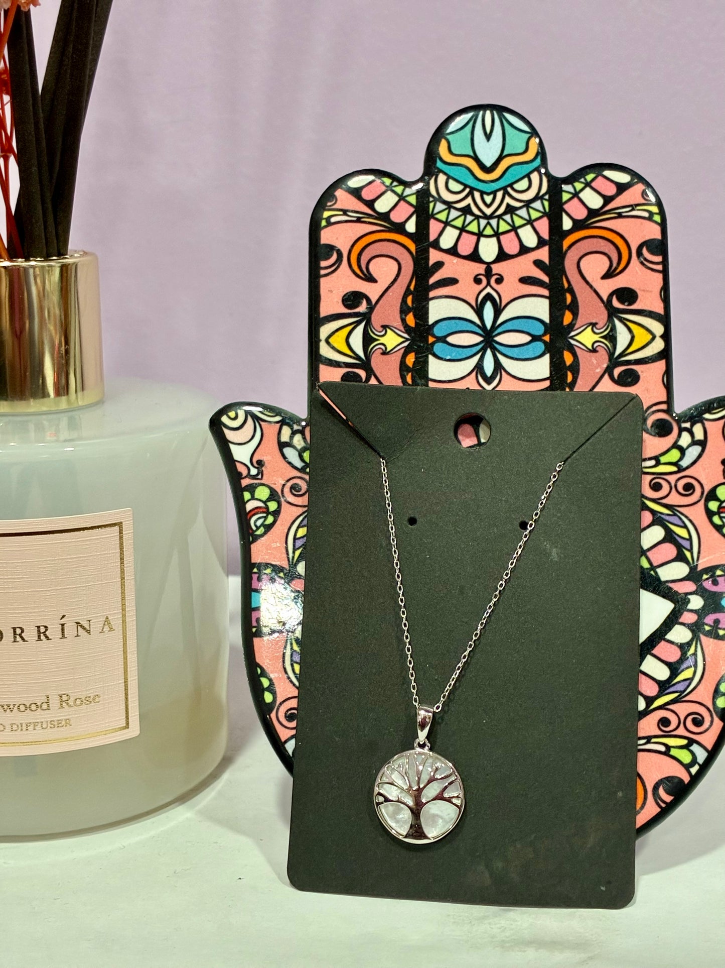 Silver + Opal Family Tree Necklace