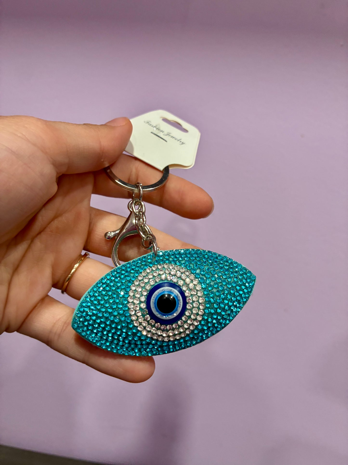 Bejeweled Evil Eye Key Chain