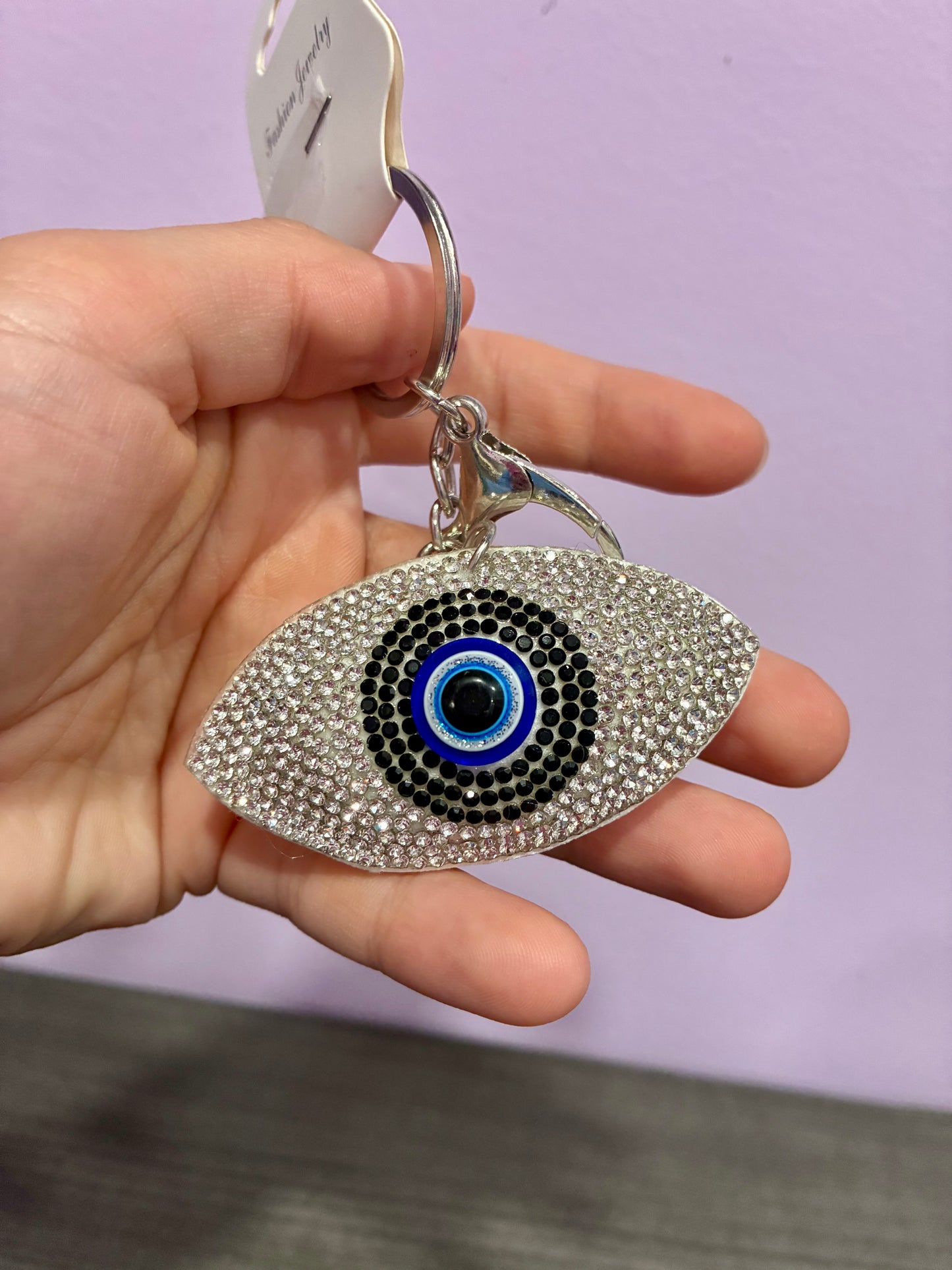 Bejeweled Evil Eye Key Chain