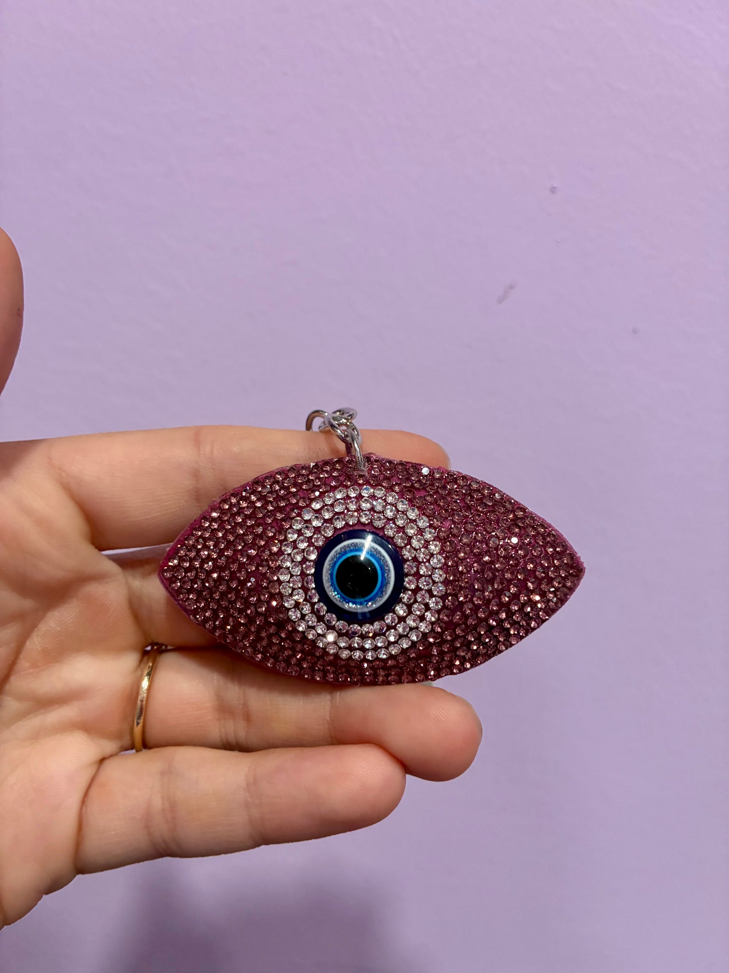 Bejeweled Evil Eye Key Chain
