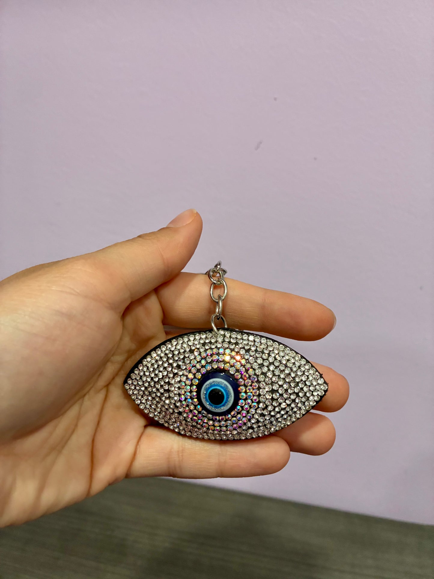 Bejeweled Evil Eye Key Chain